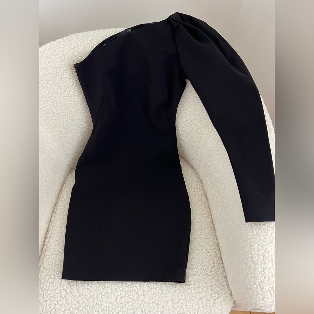 Zara Black Long Sleeve Dress